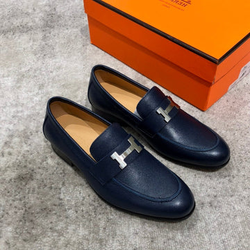 Hm Paris Loafer Navy Calfskin