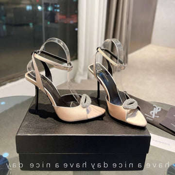 Sl Ayers Crystal Sandal Champagne Satin