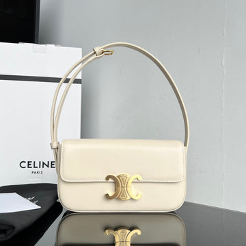 Triomphe 20 White Cream Calfskin
