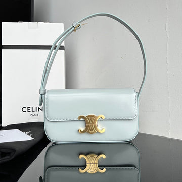 Triomphe 20 Blue Pastel Calfskin