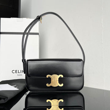 Triomphe 20 Black Calfskin