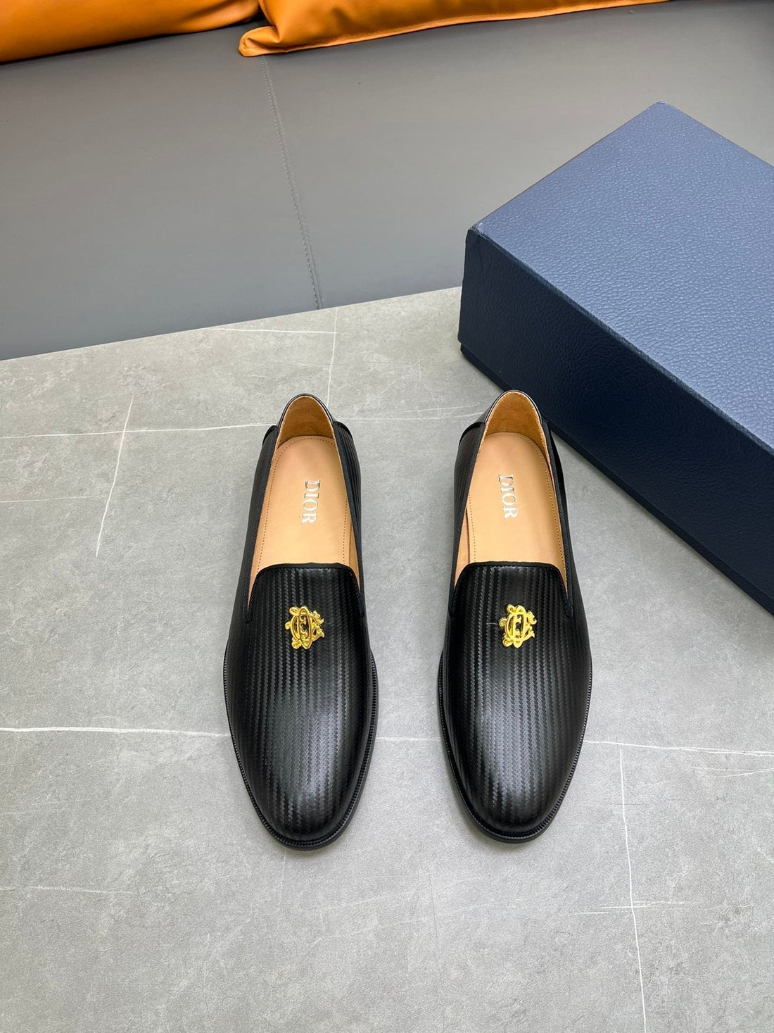 CD Sparrow Loafer Black Calfskin