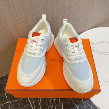 Giga Sneaker Blue Pastel Mix White Calfskin