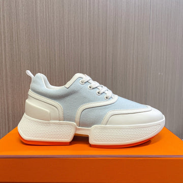 Hm Giga 50 Sneaker Peaceful Blue Canvas White Goatskin Orange