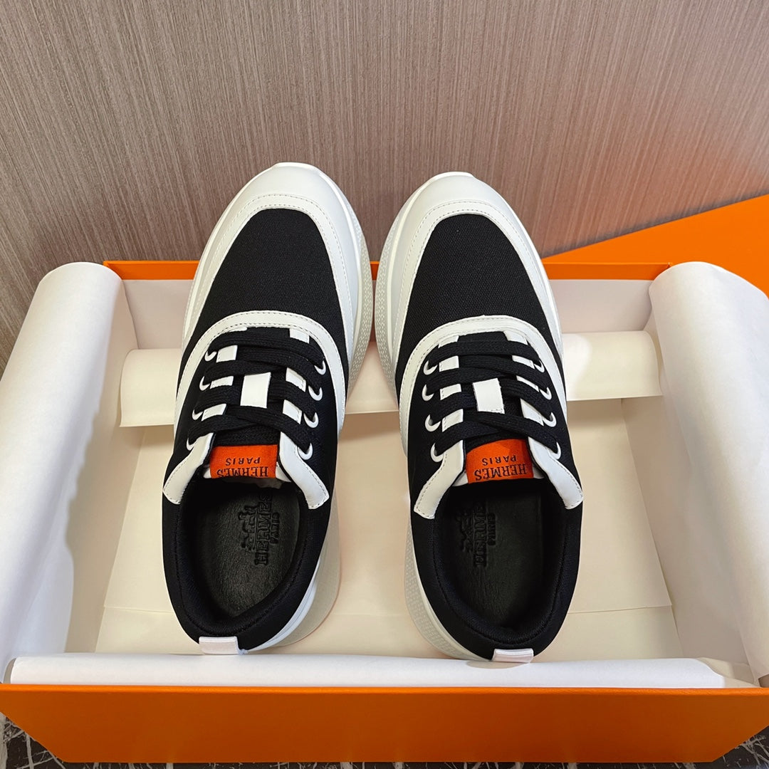 Giga Sneaker Black Mix White Suede