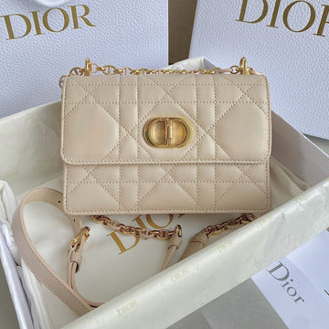 Miss Caro Mini 19 Cream Calfskin