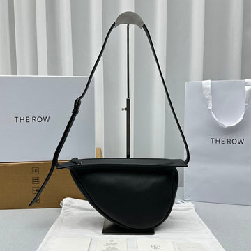 The Row 2025 Slouchy Banana 34CM Black Leather