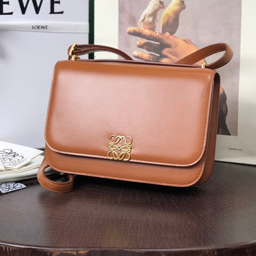 Loe Goya Bag 23 In Warm Desert Silk Calfskin