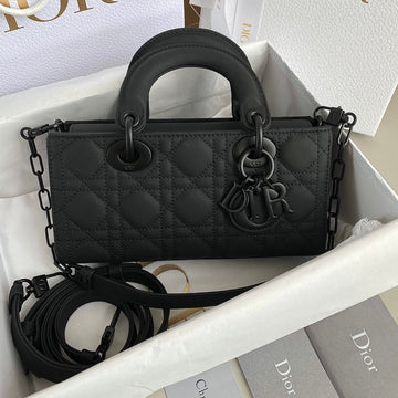 D-Joy Bag 22 In Black Lambskin