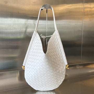 Medium Solstice 44 White Lambskin