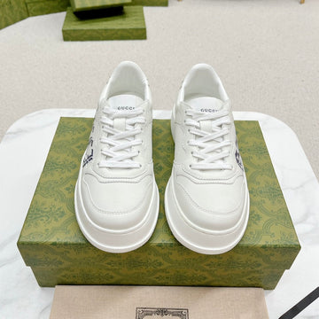 GG Trainer White Calfskin
