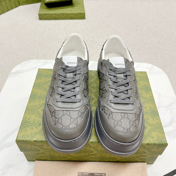 GG Trainer Bright Gray Calfskin