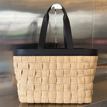 Cassette 44 Tote Beige And Black Viscose