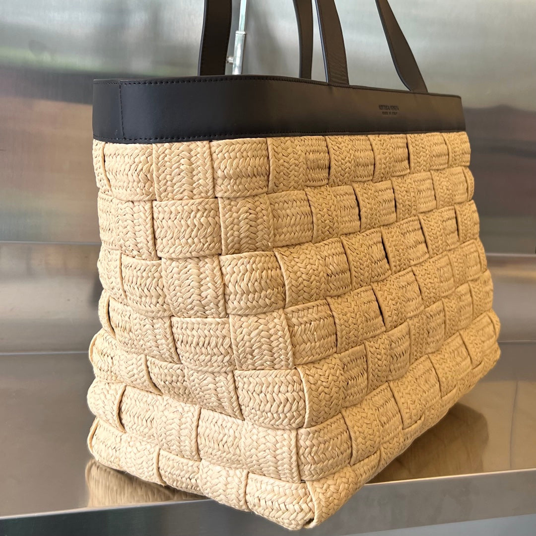 Cassette 44 Tote Beige And Black Viscose