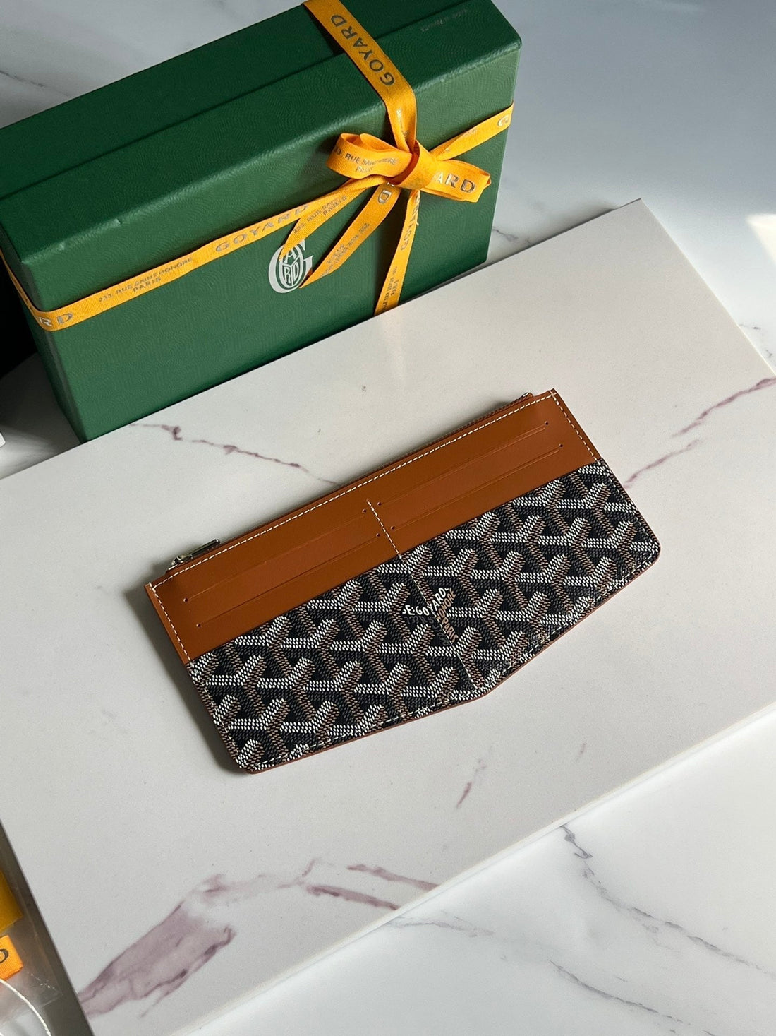 Insert Louise 21 In Brown Goyardine Canvas