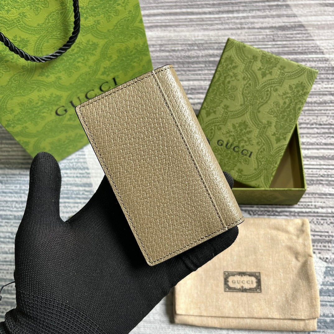 GG Marmont 12 Long Wallet In Mocha Brown Calfskin