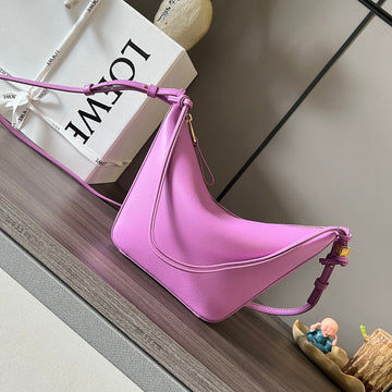 Loe Luna Hobo 28 Bag In Hot Pink Calfskin