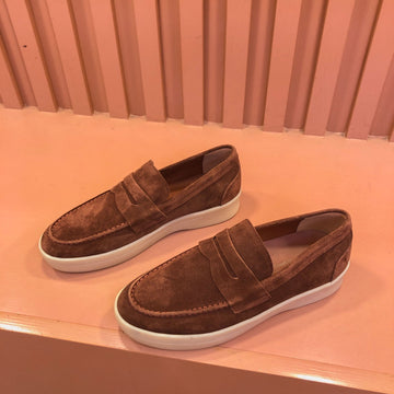 Lp Retro Summer Walk Loafers Cinnamon Suede