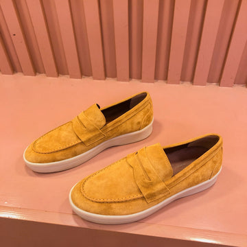 Lp Retro Summer Walk Loafers Bronze Suede