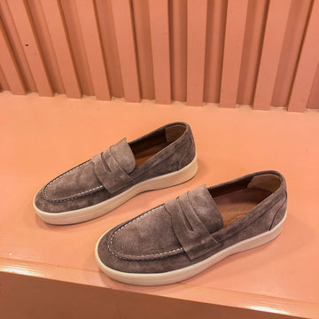Lp Retro Summer Walk Loafers Brown Suede