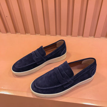 Lp Retro Summer Walk Loafers Denim Suede