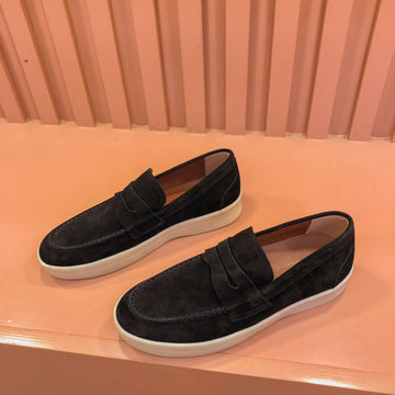 Lp Retro Summer Walk Loafers Black Suede