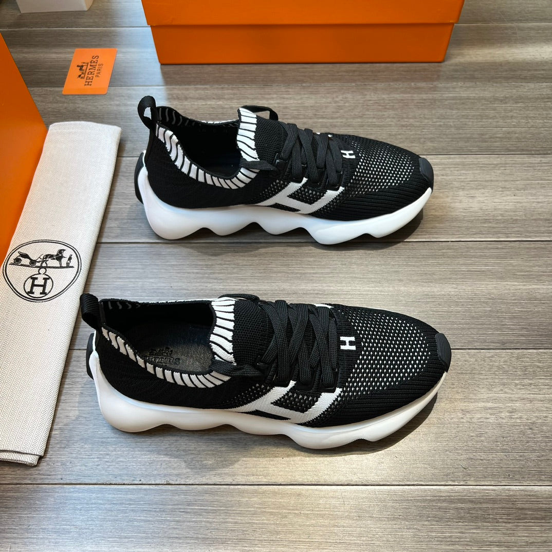Hm Flex Slip-On Sneaker Black Woven Fabric