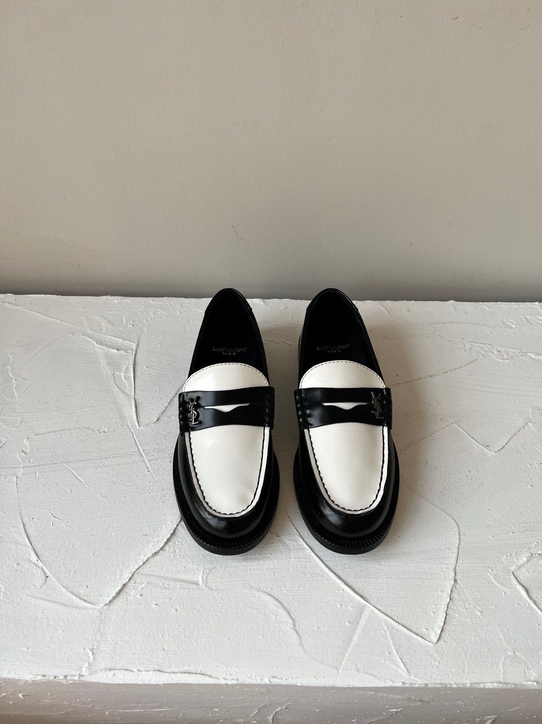 Sl Le Loafer Black And White Calfskin