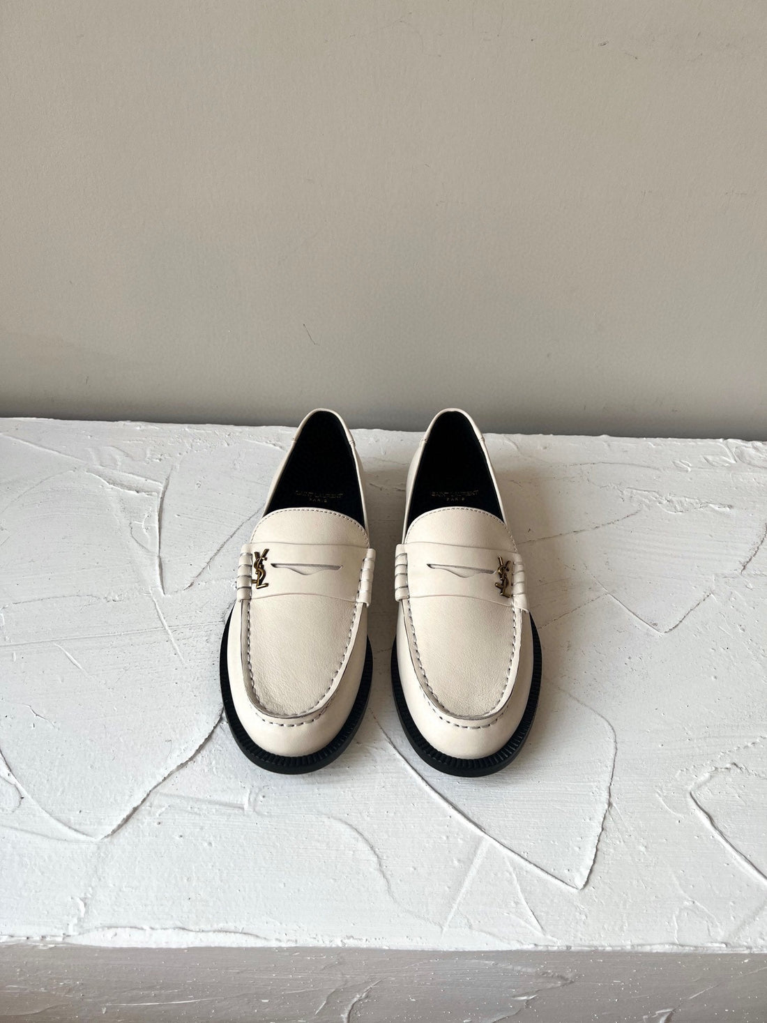 Sl Le Loafer White Suede