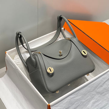 HM Lindy 26 Bag Gray Taurillon Clemence Leather