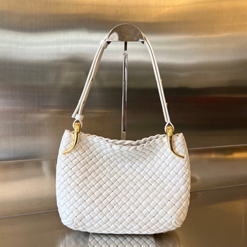 Small Clicker 27 White Lambskin