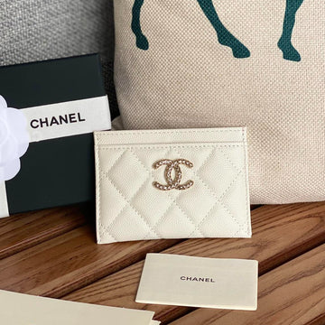 CC Card Holder 10CM White Caviar