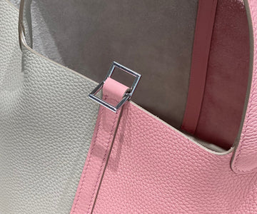 HM Picotin Lock 22 Cream And Pink Togo Leather