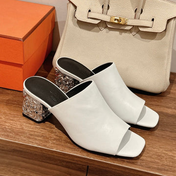 Hm Glam 60 White Black Calfskin