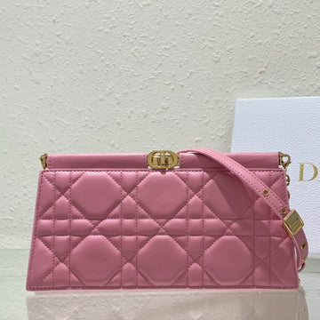 CD Caro Colle Noire 27.5 Pink Calfskin