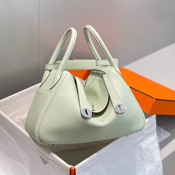 HM Lindy 30 Bag Mint Taurillon Clemence Leather