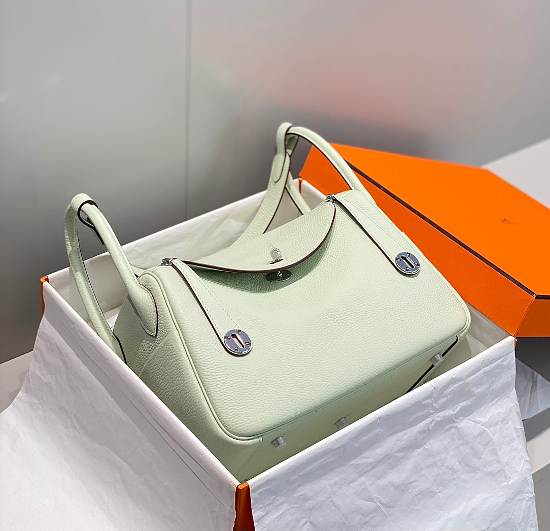 HM Lindy 30 Bag Mint Taurillon Clemence Leather