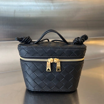 Mini Vanity Case 18 In Black Lambskin