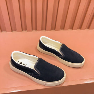CD B101 Diamond Loafer Denim Color Suede