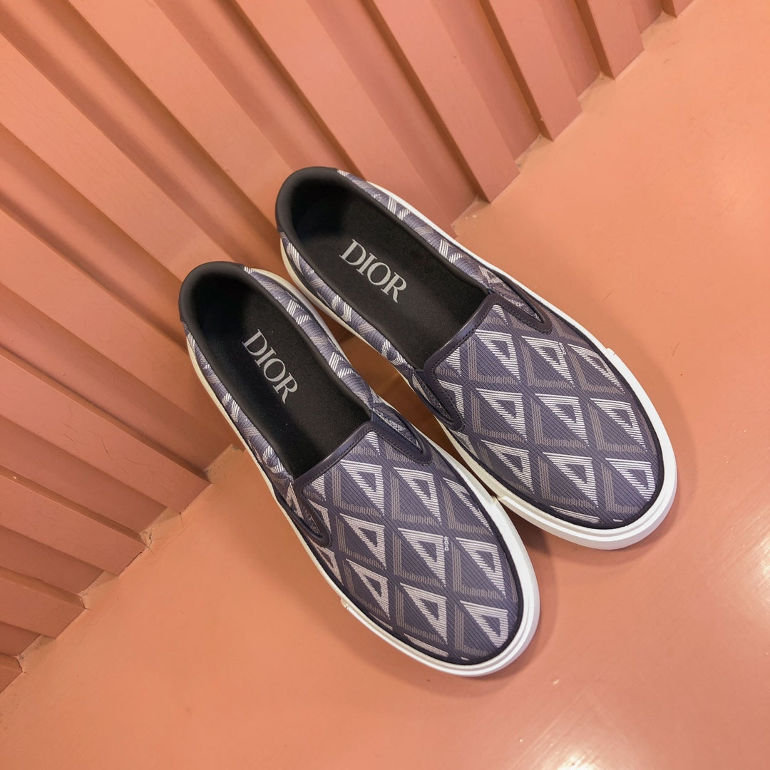 CD B101 Diamond Loafer Indigo Canvas