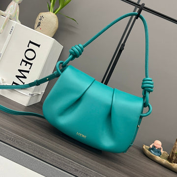 Loew Paseo Shoulder Bag 25CM Tropical Aqua Cowhide