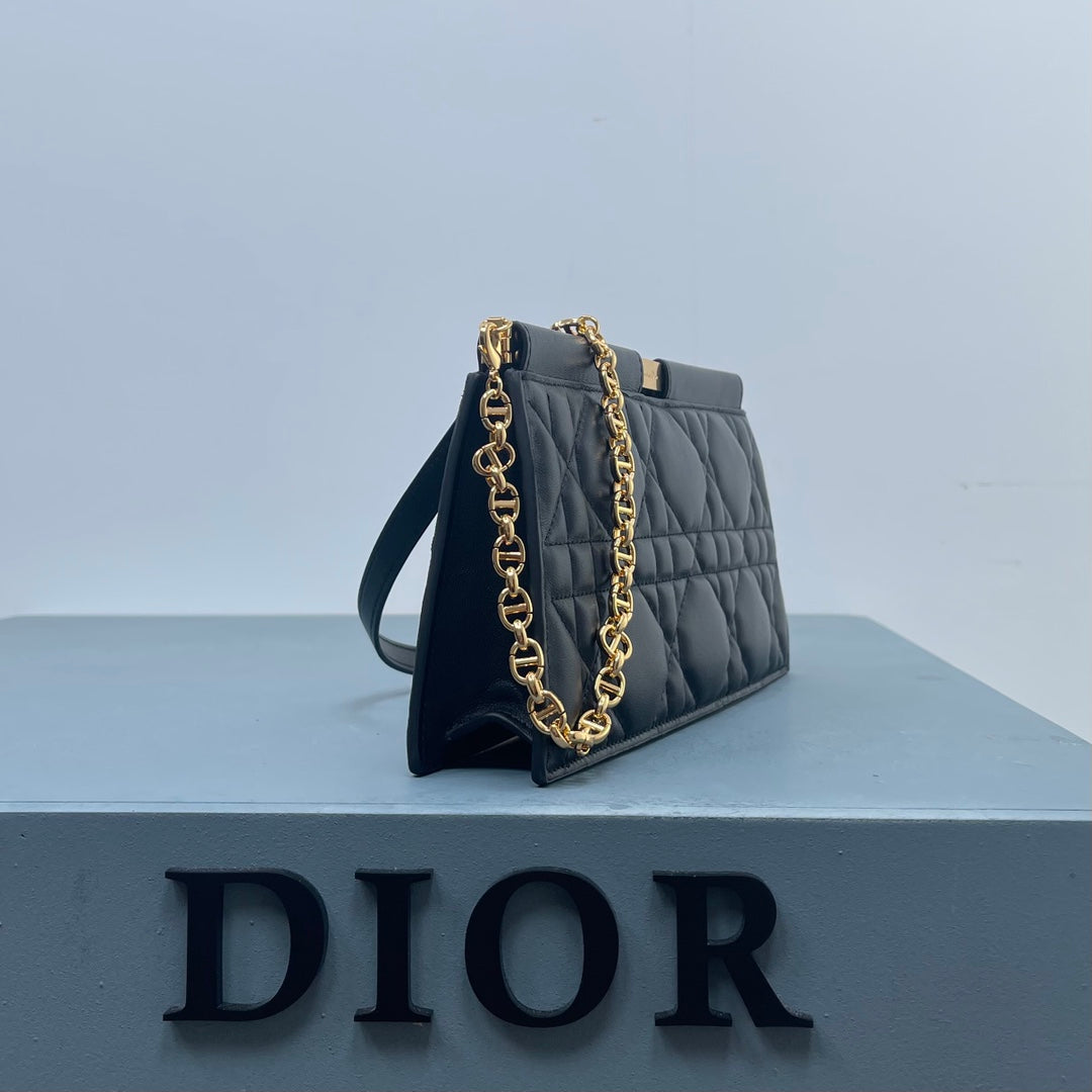 CD Caro Colle Noire 27.5 Black Calfskin