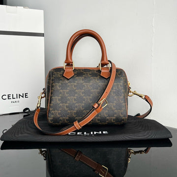Boston Triphome 19 Black Pattern Calfskin