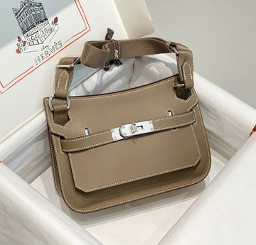 Kelly 23CM Jypsiere Brown Leather Crossbody Bag Shw
