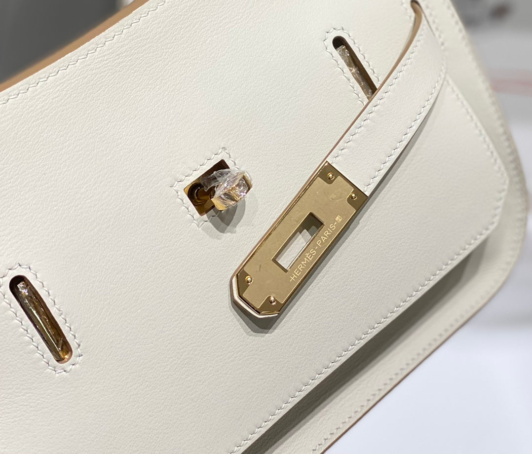 HM Jypsière Mini 23 Cream Calfskin Gold Hardware