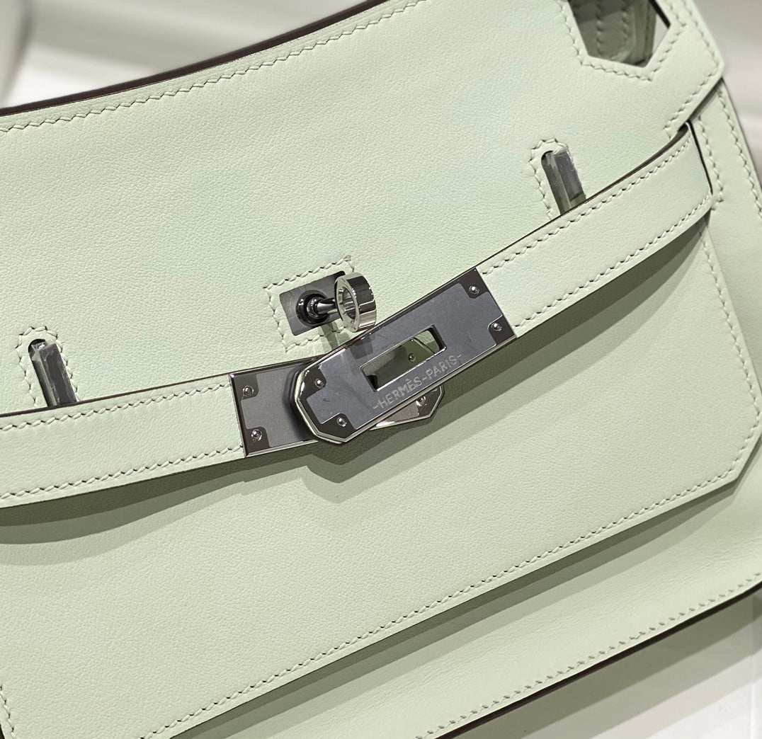 HM Jypsière Mini 23 Mint Calfskin Silver Hardware