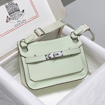 HM Jypsière Mini 23 Mint Calfskin Silver Hardware