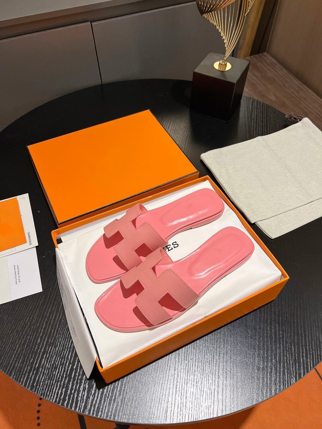 0RAN Sandal Leather Rose