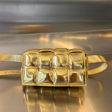 Mini Cassette 18 In Golden Lambskin