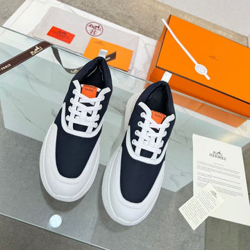 Giga Sneaker Charcoal Blue Calfskin